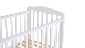 Кроватка для новорожденных POLINI Kids Simple 310-02 Белый в Петрозаводске - предосмотр 4