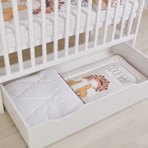 Кроватка для новорожденных POLINI Kids Simple 310-02 Белый в Петрозаводске - предосмотр 7