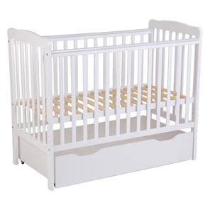 Кроватка для новорожденных POLINI Kids Simple 310-02 Белый в Петрозаводске