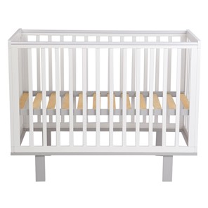 Кровать для новорожденных серия 3400 POLINI Kids Simple 340 Белый / Серый в Петрозаводске - предосмотр 2
