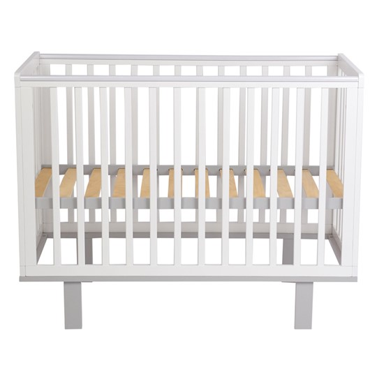 Кровать для новорожденных серия 3400 POLINI Kids Simple 340 Белый / Серый в Петрозаводске - изображение 2