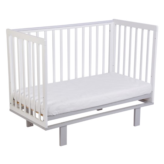 Кровать для новорожденных серия 3400 POLINI Kids Simple 340 Белый / Серый в Петрозаводске - изображение 4
