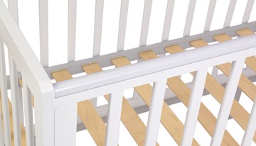 Кровать для новорожденных серия 3400 POLINI Kids Simple 340 Белый / Серый в Петрозаводске - предосмотр 6