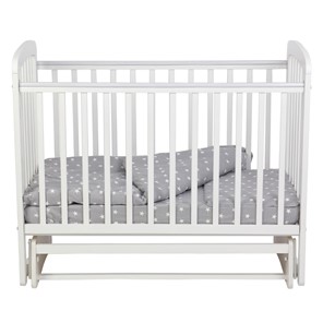 Кроватка для новорожденных с маятником POLINI Kids Simple 304 Белый в Петрозаводске - предосмотр 7