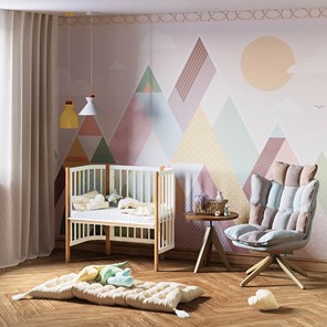 Детская кровать POLINI Kids Simple 120 Белый / Бук в Петрозаводске - предосмотр 9