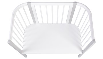 Кроватка детская приставная POLINI Kids Simple 120 Белый / Серый в Петрозаводске - предосмотр 3