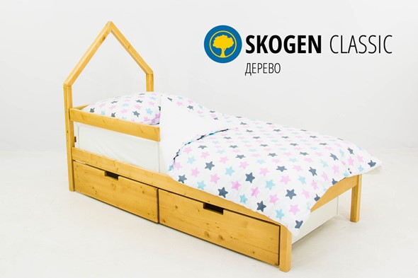 Кровать-домик детская мини Skogen дерево в Петрозаводске - изображение