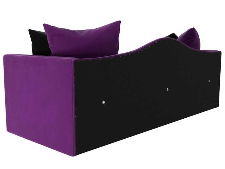 Диван-кровать Дориан, Фиолетовый/Черный (Микровельвет) в Петрозаводске - изображение 6
