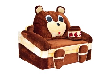 Детский диван Медведь с подушкой, ширина 120 см в Петрозаводске - предосмотр 1