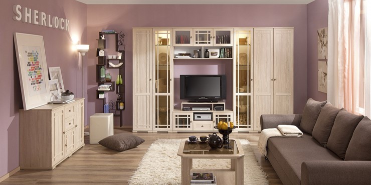Набор мебели для гостиной Sherlock №2, Дуб Сонома в Петрозаводске - изображение