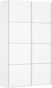 Шкаф-купе двухдверный Прайм (ДСП/ДСП) 1600x570x2300, белый снег в Петрозаводске - предосмотр