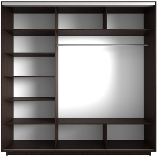 Шкаф 3-х дверный Экспресс 1800х600х2200, Сакура/венге в Петрозаводске - изображение 1