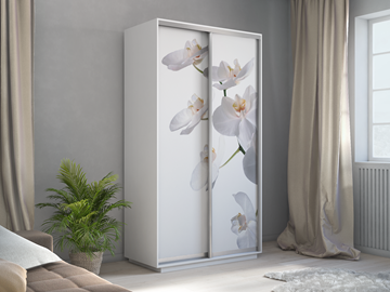 Шкаф 2-х дверный Хит 1200x600x2200, белая орхидея, белый снег в Петрозаводске - предосмотр 3