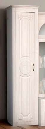 Шкаф 1-дверный Венеция, ясень анкор светлый/сандал белый матовый в Петрозаводске - изображение