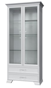 Шкаф-витрина Грация ШР-2, белый, 2 стекла в Петрозаводске