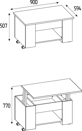 Складной стол-трансформер Леон 219 в Петрозаводске - изображение 1