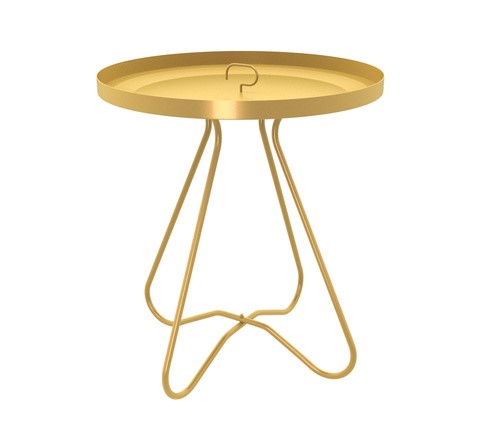 Круглый столик SHT-CT3 (золото) в Петрозаводске - изображение 1