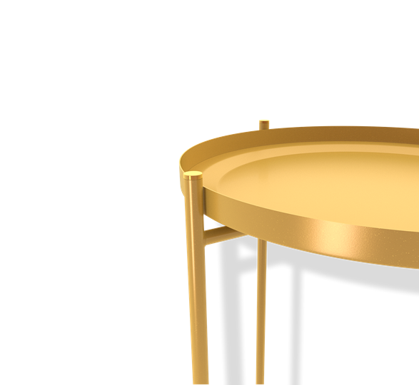 Круглый столик SHT-CT8 (золото) в Петрозаводске - изображение 3