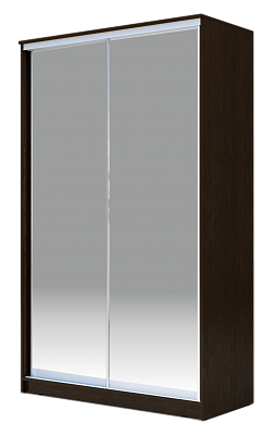 Шкаф-купе 2-х дверный 2300х1362х620 Хит-23-14-88, Матовое стекло, Венге в Петрозаводске - изображение