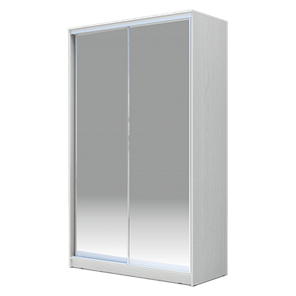 Шкаф 2-х дверный 2400х1200х620 Хит-24-12-88, Матовое стекло Белый в Петрозаводске