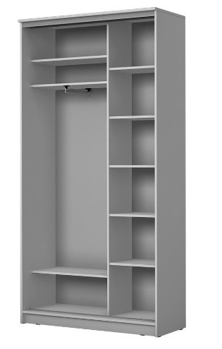 Шкаф 2-х дверный ХИТ 22-4-12-66 Диагональный полосы №22-23, Белый в Петрозаводске - изображение 1