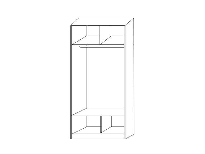 Шкаф 2-х створчатый 2200х1200х620 с двумя зеркалами ХИТ 22-12/2-55 Венге Аруба в Петрозаводске - изображение 1
