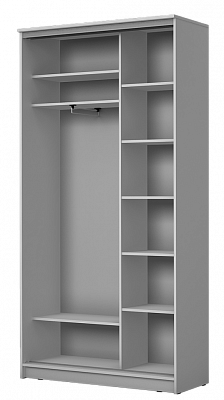 Шкаф 2-х дверный 2200х1200х420 два зеркала, "Цапли" ХИТ 22-4-12-66-01 Венге Аруба в Петрозаводске - изображение 1