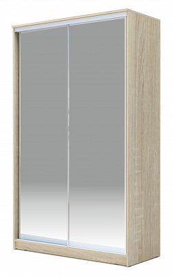 Шкаф 2400х1200х420 Хит-24-4-12/2-88, Матовое стекло, Дуб сонома в Петрозаводске - изображение