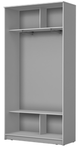 Шкаф 2-х створчатый Хит-22-4-12/2-22 с цветным стеклом, темно-серый 073, Графит в Петрозаводске - предосмотр 1