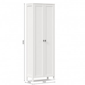 Шкаф 2х-дверный Бланко ЛД 137.020.000 (Белый) в Петрозаводске - предосмотр 2