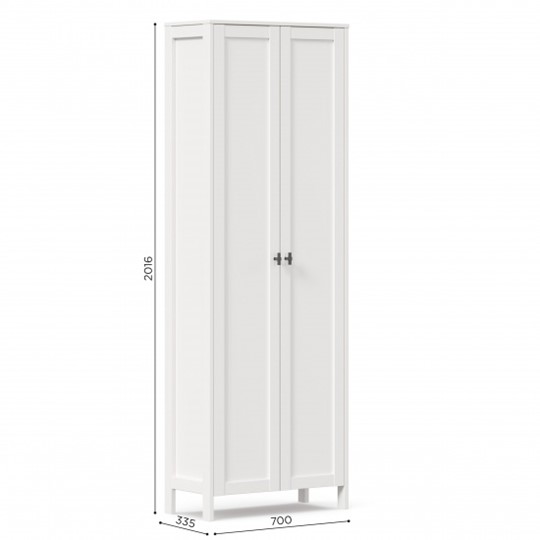 Шкаф 2х-дверный Бланко ЛД 137.020.000 (Белый) в Петрозаводске - изображение 2