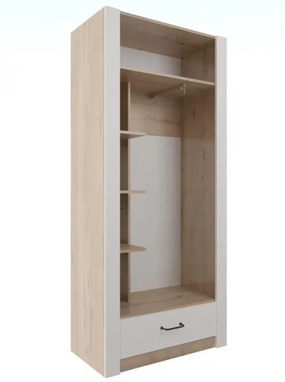 Шкаф гардеробный Ева 5 М1 дуб ирландский/белый матовый в Петрозаводске - изображение 1