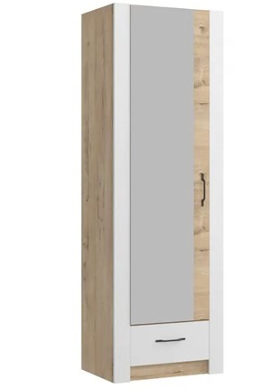 Шкаф гардеробный Ева 5 М3 дуб ирландский/белый матовый в Петрозаводске - изображение