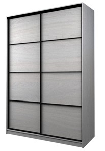 Шкаф 2-х дверный MAX МШ-23-6-16-11, Профиль Черный/Цвет Ясень анкор светлый в Петрозаводске