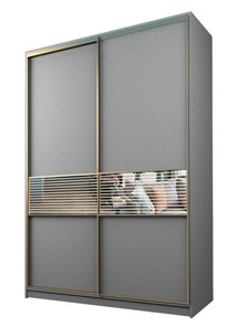 Шкаф 2-х дверный MAX МШ-23-6-16-33, Профиль Золото/Цвет Серый в Петрозаводске
