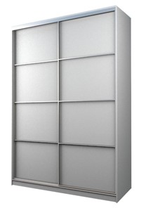 Шкаф 2-х дверный MAX МШ-23-6-18-11, Профиль Серебро/Цвет Белый в Петрозаводске