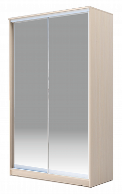 Шкаф 2-х дверный 2300х1200х620 Хит-23-12/2-88, Матовое стекло, Дуб млечный в Петрозаводске - изображение