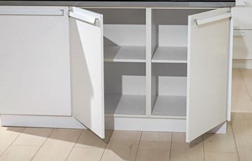 Модульный кухонный гарнитур Герда 2600 (Белый/Белый глянец) в Петрозаводске - предосмотр 5