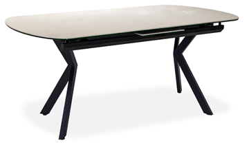 Кухонный стол раскладной Шамони 2CX 160х90 (Oxide Avorio/Графит) в Петрозаводске - предосмотр