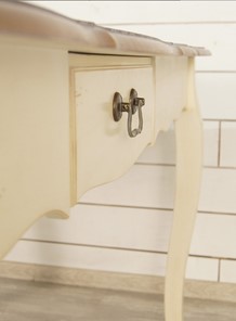 Кухонный обеденный стол Leontina с ящиком (ST9337M) Бежевый в Петрозаводске - предосмотр 3