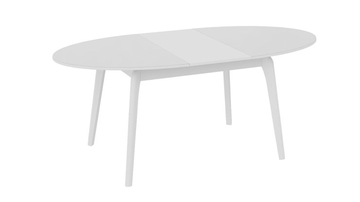 Кухонный раздвижной стол Марсель (СМ(Б)-102.01.12(1)), цвет  Белый/Стекло белое глянец в Петрозаводске - изображение 1