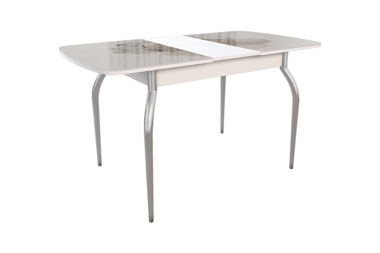 Раздвижной стол Танго, белый/геометрия в Петрозаводске - изображение 1