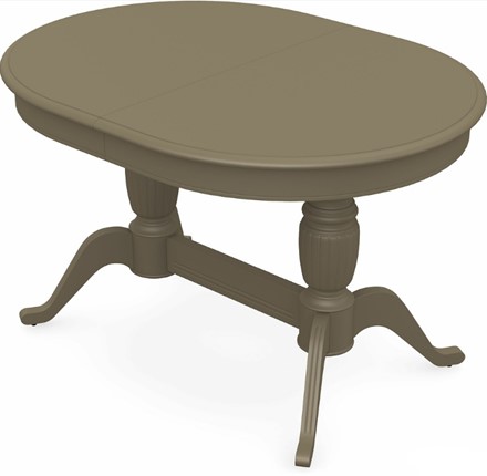 Кухонный раздвижной стол Леонардо-2 исп. Овал, тон 40 (Морилка/Эмаль) в Петрозаводске - изображение