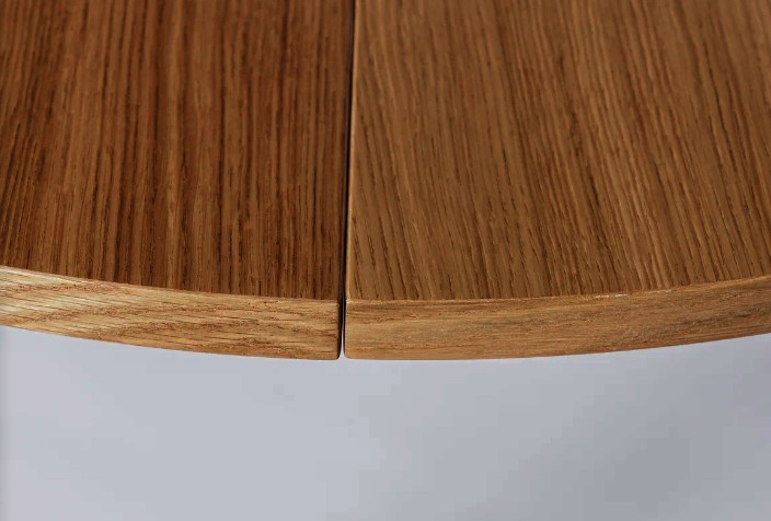 Кухонный стол круглый Шпон Дуба д. 100 см МДФ в Петрозаводске - изображение 5