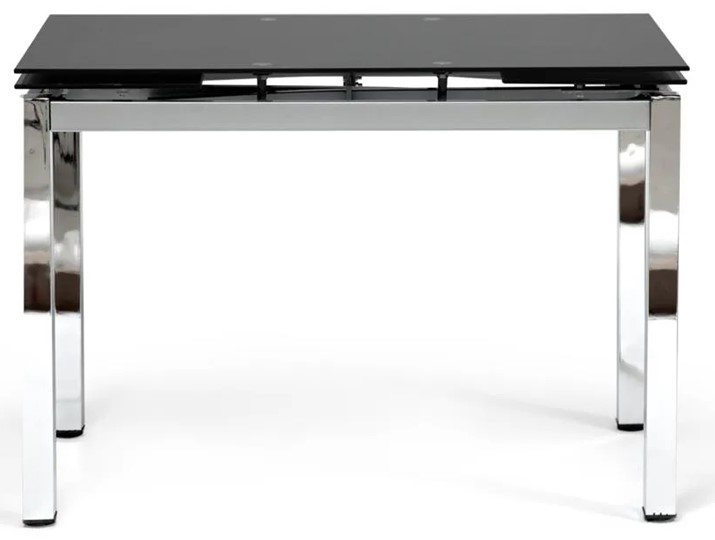 Стол раздвижной CAMPANA ( mod. 346 ) металл/стекло 70x110/170x76, хром/черный арт.11413 в Петрозаводске - изображение 3