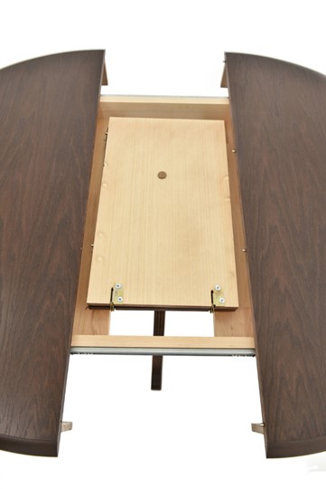 Кухонный раздвижной стол Фабрицио-1 исп. Круг 1000, Тон 7 (Морилка/Эмаль) в Петрозаводске - изображение 6