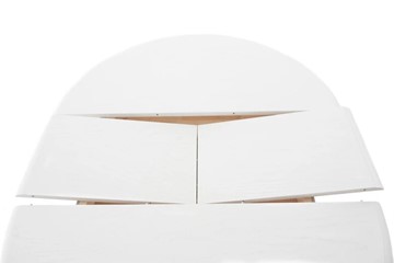 Кухонный раскладной стол Фабрицио-1 Круг 1000, (D100, Тон 9 - Эмаль белая) в Петрозаводске - предосмотр 3