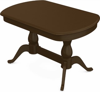 Обеденный раздвижной стол Фабрицио-2 исп. Мыло 1200, Тон 4 Покраска + патина с прорисовкой (на столешнице) в Петрозаводске - предосмотр