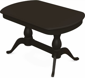 Обеденный раздвижной стол Фабрицио-2 исп. Мыло 1400, Тон 11 Покраска + патина с прорисовкой (на столешнице) в Петрозаводске