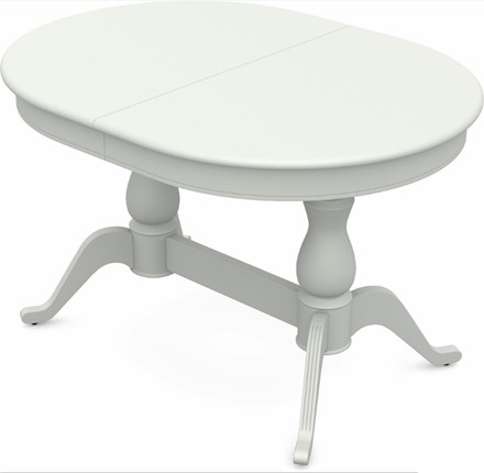 Кухонный раздвижной стол Фабрицио-2 исп. Овал 1200, Тон 9 Покраска + патина с прорисовкой (на столешнице) в Петрозаводске - изображение
